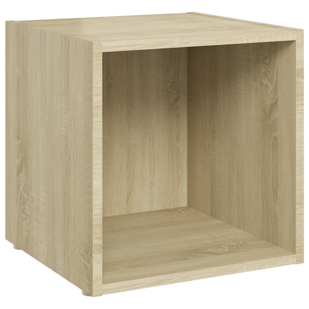 Meuble TV Moderne Design Effet Chêne Sonoma - 3 Pièces-Mon Meuble TV-Chêne sonoma-8