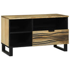 Meuble TV Moderne Effet Bois Noyer - 80 cm-Mon Meuble TV-Naturel-13