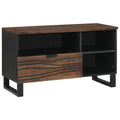 Meuble TV Moderne Effet Bois Noyer - 80 cm-Mon Meuble TV-Noyer-1
