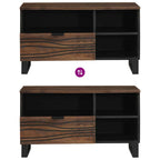 Meuble TV Moderne Effet Bois Noyer - 80 cm-Mon Meuble TV-Noyer-10