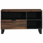 Meuble TV Moderne Effet Bois Noyer - 80 cm-Mon Meuble TV-Noyer-2