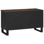 Meuble TV Moderne Effet Bois Noyer - 80 cm-Mon Meuble TV-Noyer-4