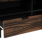 Meuble TV Moderne Effet Bois Noyer - 80 cm-Mon Meuble TV-Noyer-6