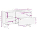 Meuble TV Moderne Effet Bois Noyer - 80 cm-Mon Meuble TV-Noyer-9