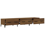 Meuble TV Moderne Effet Chêne Marron - 150 cm-Mon Meuble TV-Gris béton-1-6