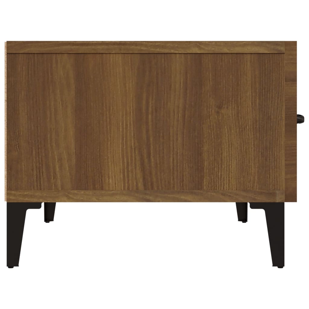 Meuble TV Moderne Effet Chêne Marron - 150 cm-Mon Meuble TV-Gris béton-1-8