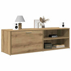 Meuble TV Moderne Effet Vieux Bois - 120 cm-Mon Meuble TV-Chêne artisanal-16