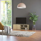 Meuble TV Moderne Effet Vieux Bois - 120 cm-Mon Meuble TV-Chêne sonoma-19