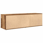 Meuble TV Moderne Effet Vieux Bois - 120 cm-Mon Meuble TV-Vieux bois-6