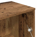 Meuble TV Moderne Effet Vieux Bois - 120 cm-Mon Meuble TV-Vieux bois-9