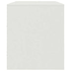 Meuble TV Moderne en Acier Blanc - 99 cm-Mon Meuble TV-Blanc-1-8