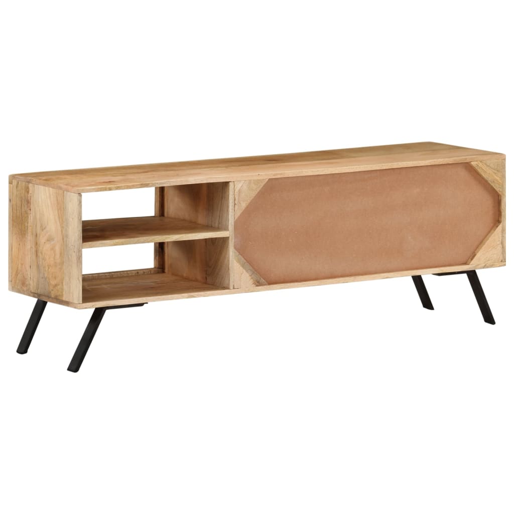 Meuble TV Moderne en Bois de Manguier - 110 cm-Mon Meuble TV-3