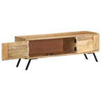 Meuble TV Moderne en Bois de Manguier - 110 cm-Mon Meuble TV-4