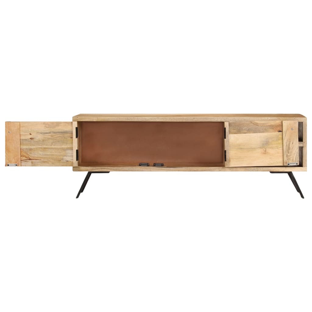 Meuble TV Moderne en Bois de Manguier - 110 cm-Mon Meuble TV-5
