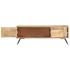 Meuble TV Moderne en Bois de Manguier - 110 cm-Mon Meuble TV-5