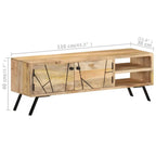 Meuble TV Moderne en Bois de Manguier - 110 cm-Mon Meuble TV-9
