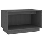 Meuble TV Moderne en Bois Massif Gris - 60 cm-Mon Meuble TV-Gris-1