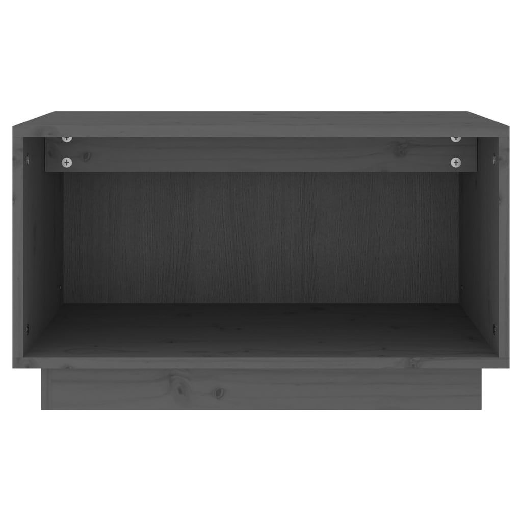 Meuble TV Moderne en Bois Massif Gris - 60 cm-Mon Meuble TV-Gris-3