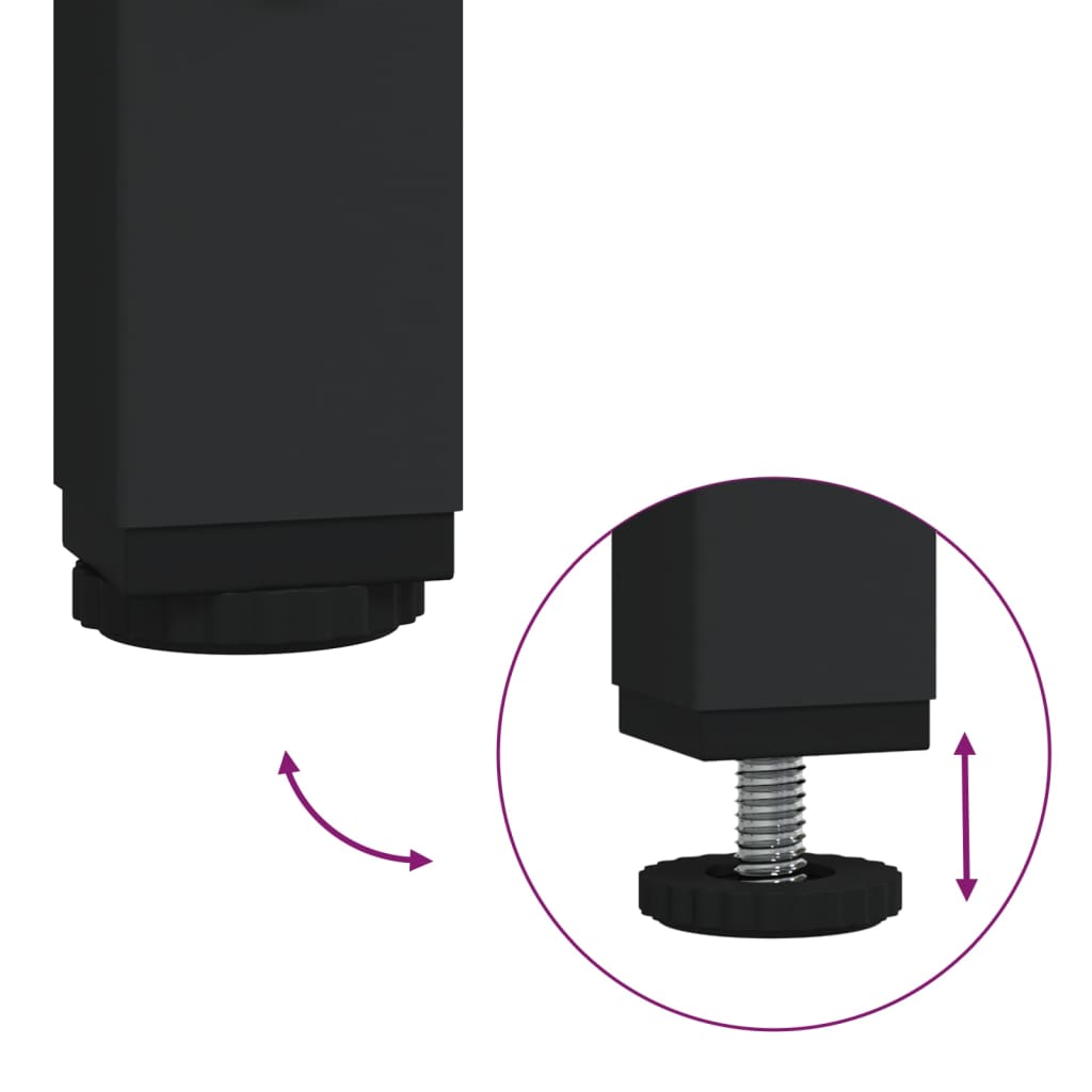 Meuble TV Moderne en Verre et Effet Chêne - 60 cm-Mon Meuble TV-Chêne fumé-80 cm-1-7