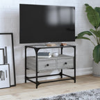 Meuble TV Moderne en Verre et Effet Chêne - 60 cm-Mon Meuble TV-Sonoma gris-60 cm-1-22