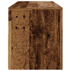 Meuble TV Moderne LED Effet Vieux Bois - 120 cm-Mon Meuble TV-Vieux bois-8