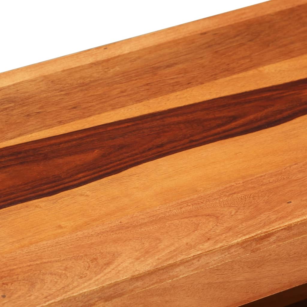 Meuble TV Moderne Marron en Bois Massif - 110 cm-Mon Meuble TV-5