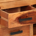 Meuble TV Moderne Marron en Bois Massif - 110 cm-Mon Meuble TV-7