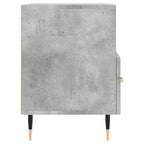Meuble TV Moderne Petit Effet Béton - 80 cm-Mon Meuble TV-Blanc brillant-1-7