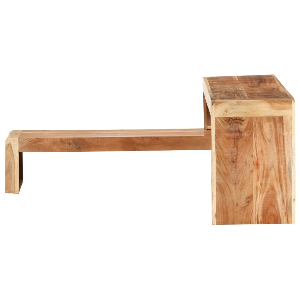 Meuble TV Moderne Scandinave en Acacia Massif - 2 Pièces-Mon Meuble TV-4