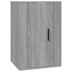 Meuble TV Mural 140 cm Effet Sonoma Gris - 3 Pièces-Mon Meuble TV-Gris béton-3-6