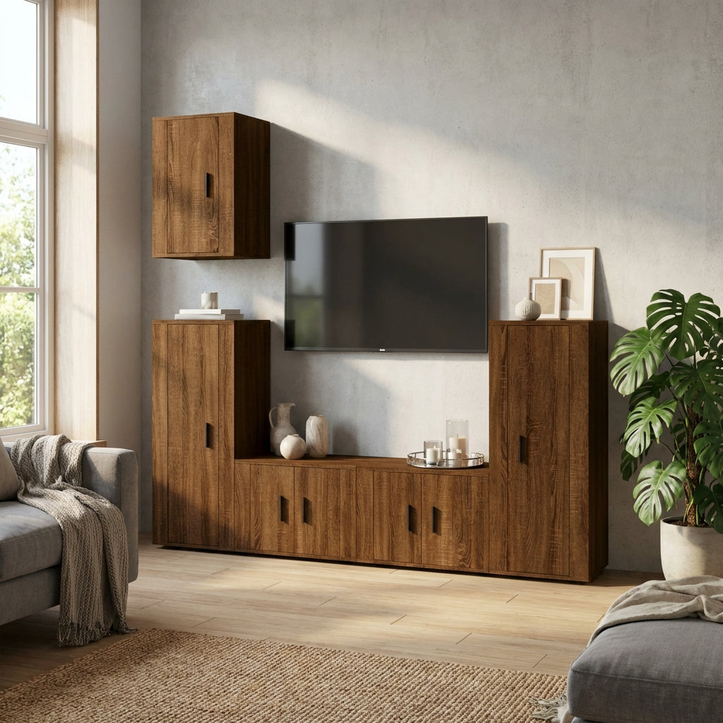 meuble-tv-mural-180-cm-effet-chene-5-pieces-decor