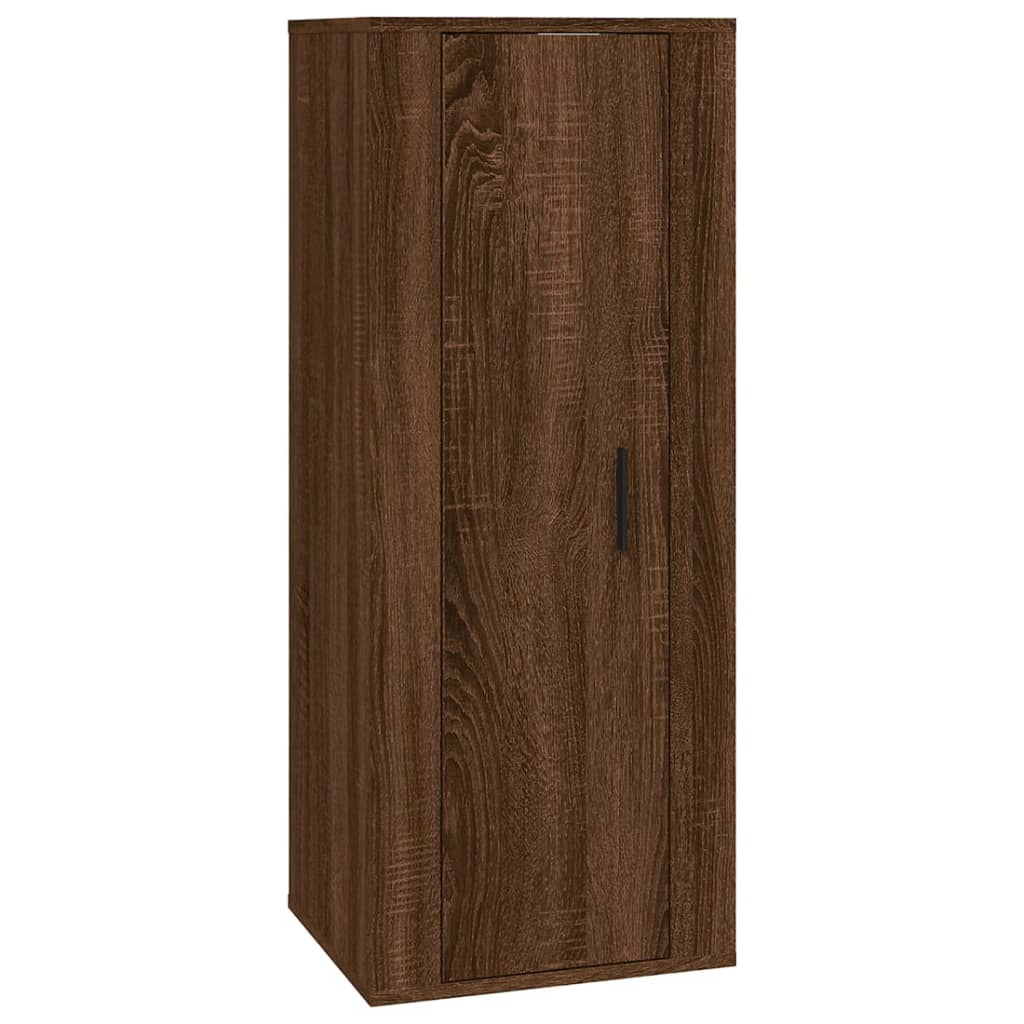 Meuble TV Mural 180 cm Effet Chêne - 5 Pièces-Mon Meuble TV-Chêne sonoma-5-5