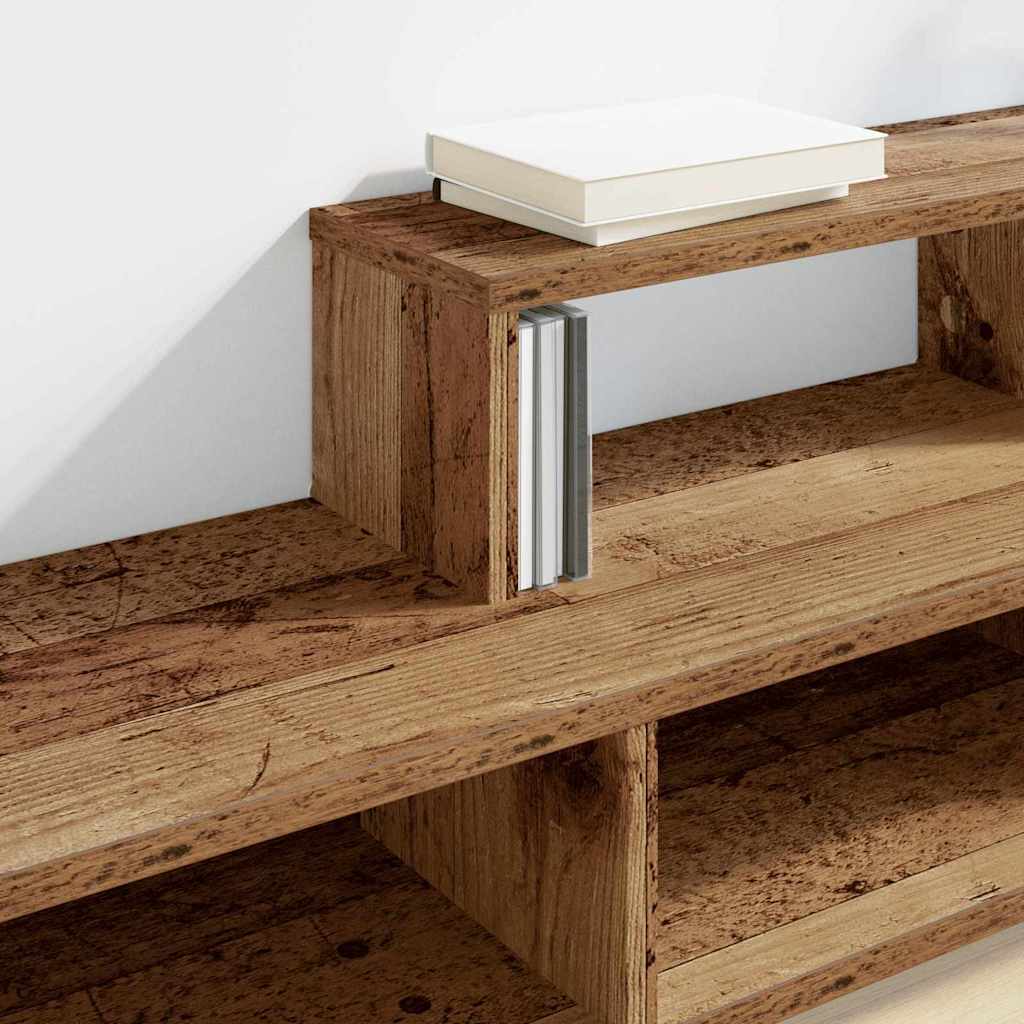 Meuble TV Mural avec Rangement en Bois - 120 cm-Mon Meuble TV-chêne artisanal-120 cm-4