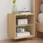 Meuble TV Mural Beige Effet Chêne - 2 Pièces-Mon Meuble TV-40 cm-40 cm-1-14