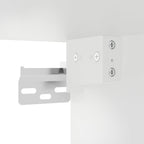 Meuble TV Mural Blanc avec LED - 3 Pièces-Mon Meuble TV-Chêne fumé-1-11