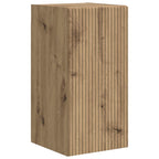 Meuble TV Mural Bois Clair Effet Chêne - 6 Pièces-Mon Meuble TV-Chêne artisanal-6