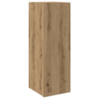 Meuble TV Mural Bois Foncé Effet Chêne - 6 Pièces-Mon Meuble TV-Chêne artisanal-4