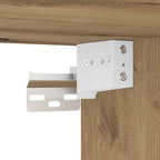 Meuble TV Mural Bois Foncé Effet Chêne - 6 Pièces-Mon Meuble TV-Chêne artisanal-9