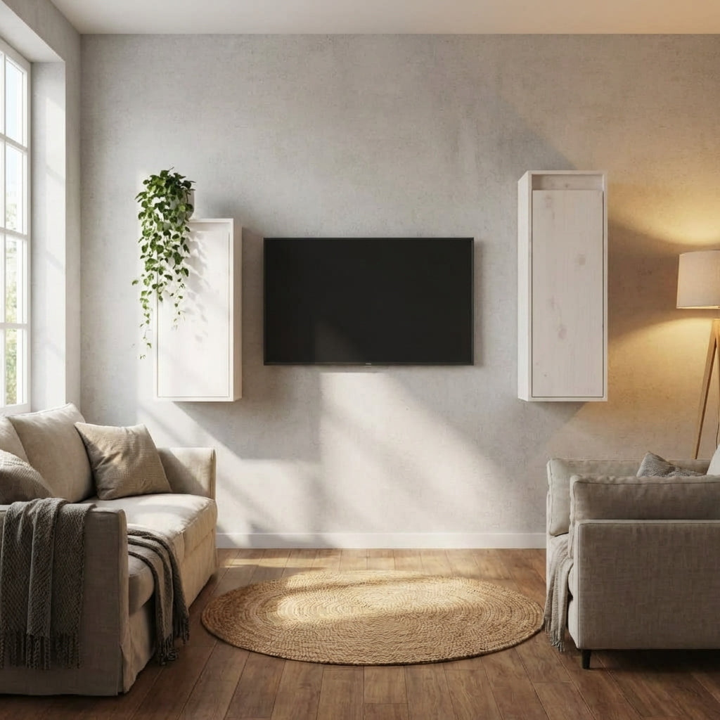meuble-tv-mural-colonne-en-pin-massif-blanc-2-pieces-decor