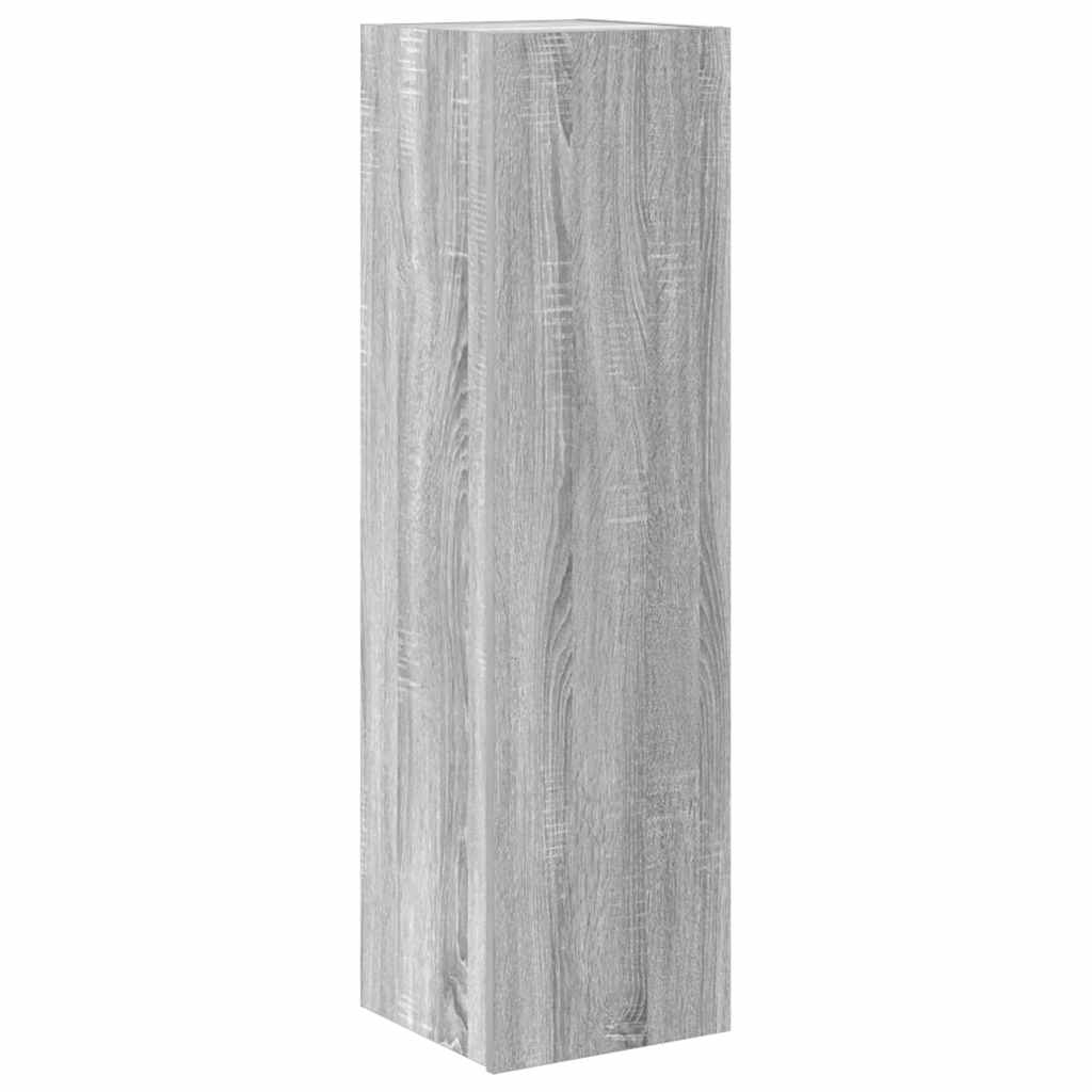 Meuble TV Mural d'Angle Effet Sonoma Gris - 3 Pièces-Mon Meuble TV-Chêne marron-80 cm-3-4
