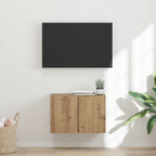 Meuble TV Mural de Rangement en Chêne Artisanal - 2 Portes-Mon Meuble TV-Chêne artisanal-59,5 x 31 x 40 cm-1-46