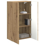Meuble TV Mural de Rangement en Chêne Artisanal - 2 Portes-Mon Meuble TV-Chêne artisanal-59,5 x 31 x 60 cm-1-3