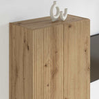 Meuble TV Mural de Rangement en Chêne Artisanal - 2 Portes-Mon Meuble TV-Chêne artisanal-59,5 x 31 x 60 cm-1-4