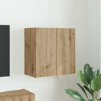 Meuble TV Mural de Rangement en Chêne Artisanal - 2 Portes-Mon Meuble TV-Chêne artisanal-59,5 x 31 x 60 cm-1-49