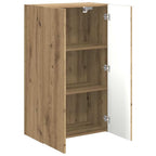 Meuble TV Mural de Rangement en Chêne Artisanal - 2 Portes-Mon Meuble TV-Chêne artisanal-59,5 x 31 x 60 cm-1-5