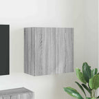Meuble TV Mural de Rangement en Chêne Artisanal - 2 Portes-Mon Meuble TV-Sonoma gris-59,5 x 31 x 60 cm-1-42