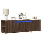 Meuble TV Mural Effet Chêne Marron - 135 cm-Mon Meuble TV-Chêne marron-135 cm-4