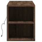 Meuble TV Mural Effet Chêne Marron - 135 cm-Mon Meuble TV-Chêne marron-135 cm-7