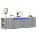 Meuble TV Mural Effet Chêne Marron - 135 cm-Mon Meuble TV-Sonoma gris-135 cm-21
