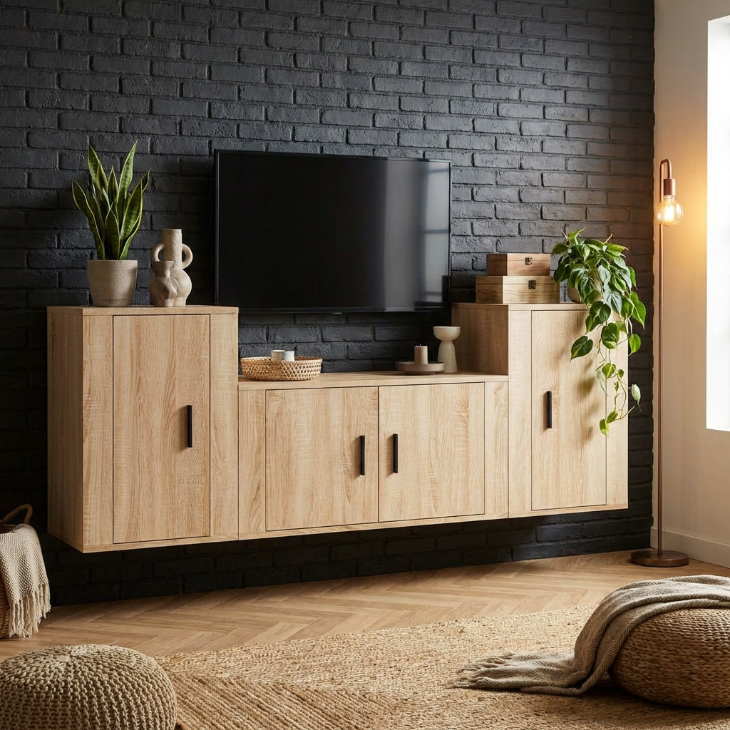 meuble-tv-mural-effet-chene-sonoma-160-cm-decor